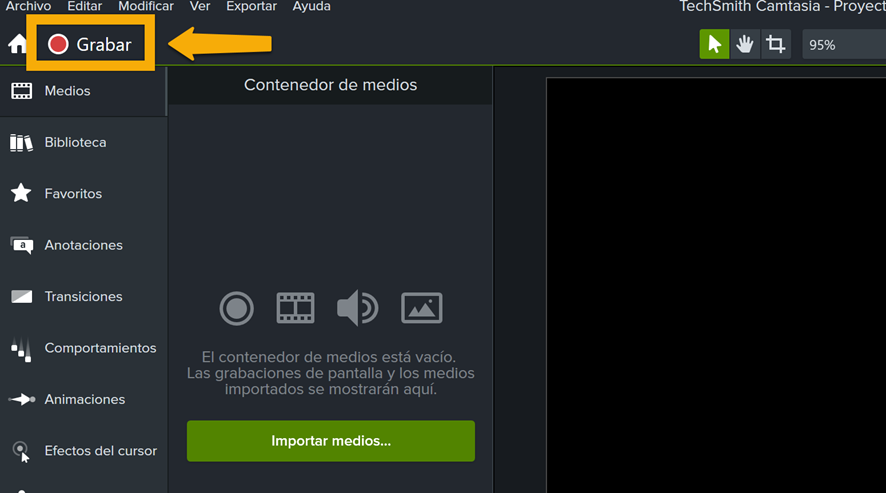 grabar video webcam